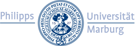 Logo der Philipps Universität Marburg, das den gleichnamigen Schriftzug zeigt.